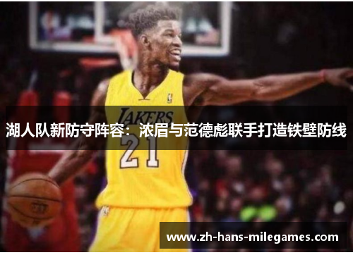 湖人队新防守阵容：浓眉与范德彪联手打造铁壁防线
